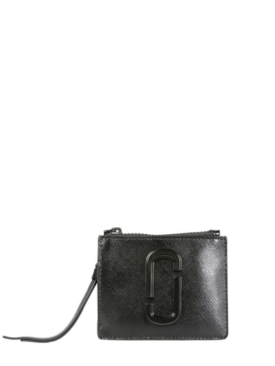 Shop Marc Jacobs The Snapshot Dtm Top-zip Multi Wallet In Black