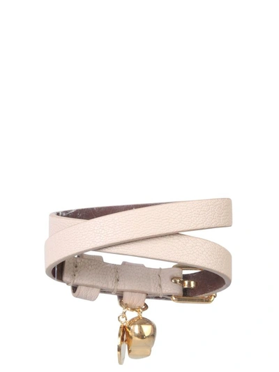 Shop Alexander Mcqueen Double Turn Bracelet In Pink