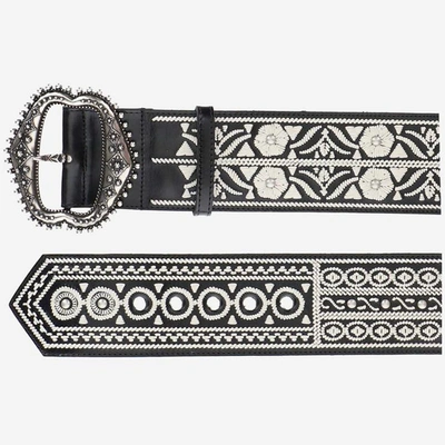 Shop Etro Belts In Nero