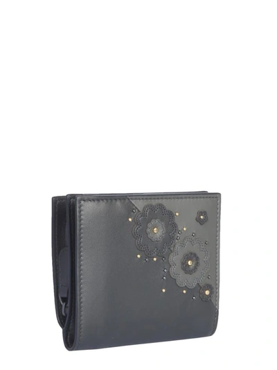 Shop Bottega Veneta Hanami Wallet In Grey