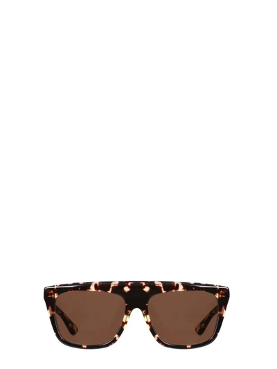 Shop Bottega Veneta Sunglasses In Brown