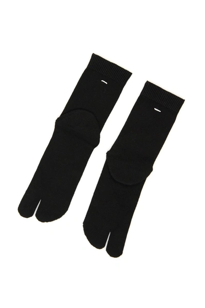 Shop Maison Margiela Tabi Socks In Black