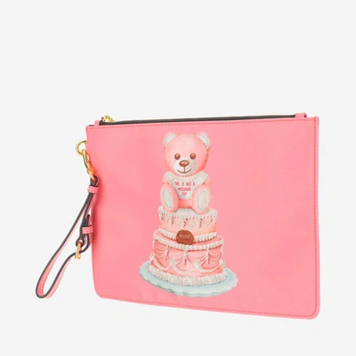 Shop Moschino Wallets In Fucsia