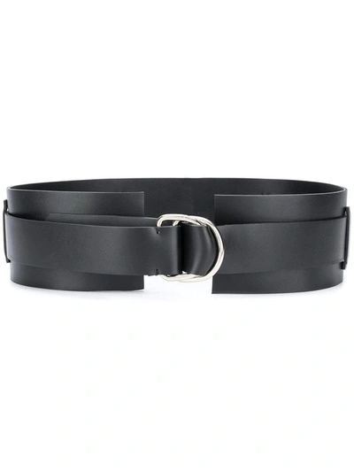Shop Federica Tosi High Belt In Black Leather