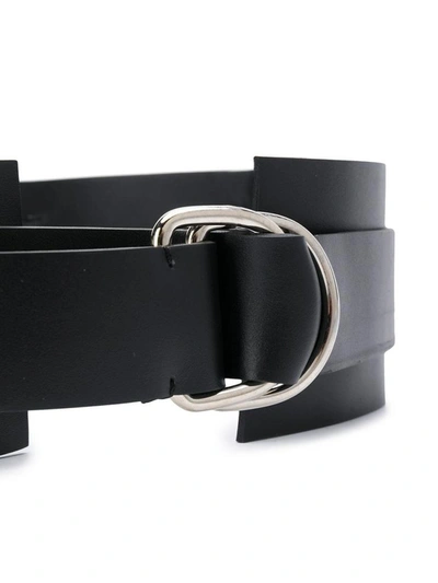 Shop Federica Tosi High Belt In Black Leather