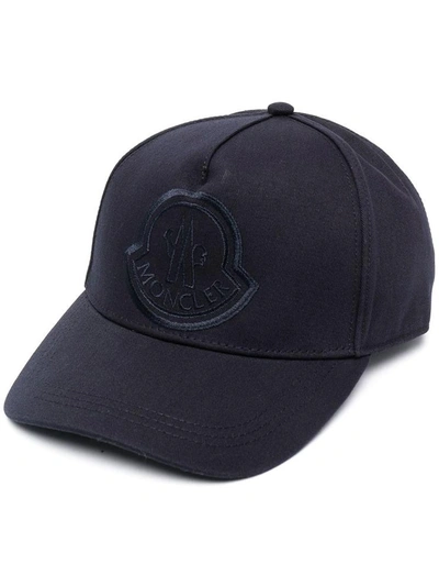 Shop Moncler Hats In Blu