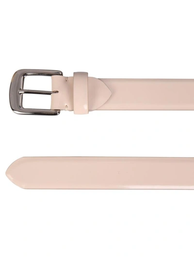 Shop Maison Margiela Leather Belt In Pink