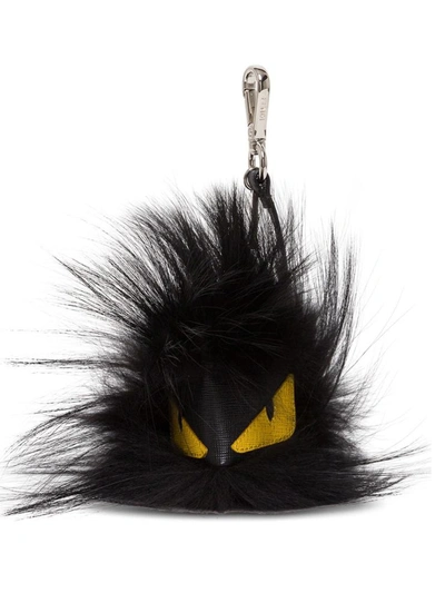 Shop Fendi Monster Cube Charm In Black