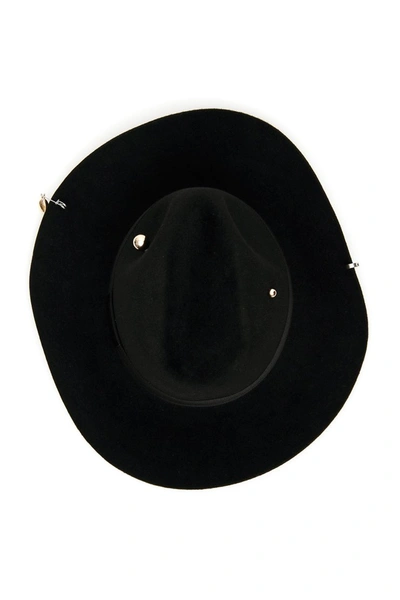 Shop Ruslan Baginskiy Piercing Fedora Hat In Black