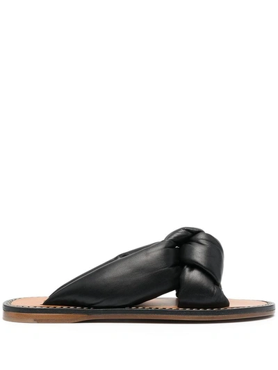 Shop Miu Miu Sandals Black