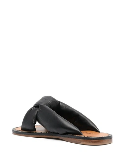 Shop Miu Miu Sandals Black