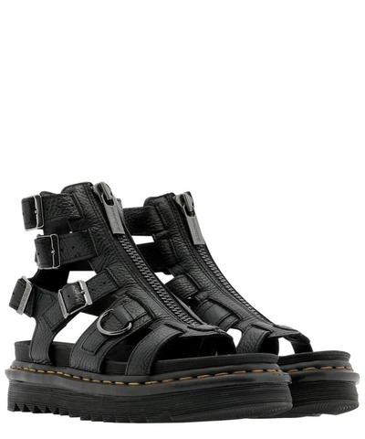 Shop Dr. Martens' "olson" Sandals In Black  