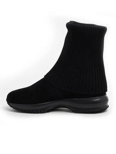 Hogan Black Interactive Boots In Black