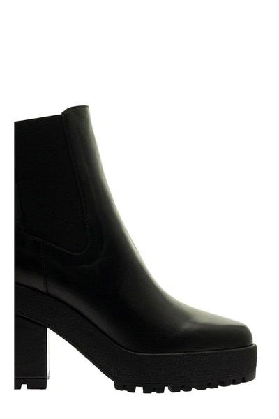 Shop Hogan H537 Chelsea Ankle Boots Black