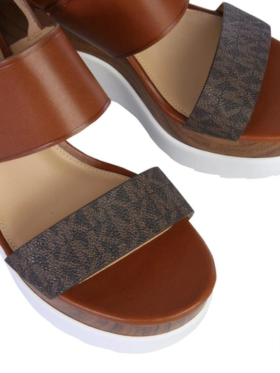 Shop Michael Michael Kors "rhett" Sandals In Brown