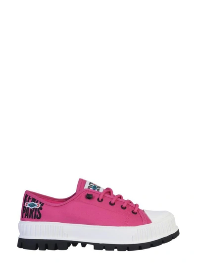 Shop Kenzo Low Top Nylon Sneaker In Pink