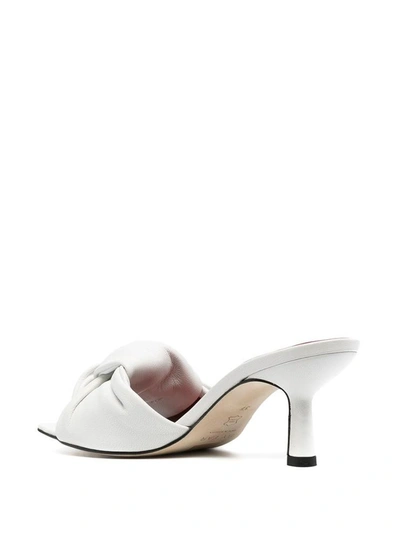 Shop By Far "lana" White Leather Mules