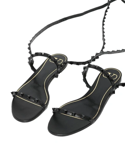 Shop Valentino Rockstud Sandal Black