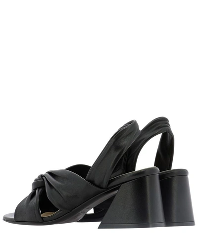 Shop Strategia "linda" Sandals In Black  