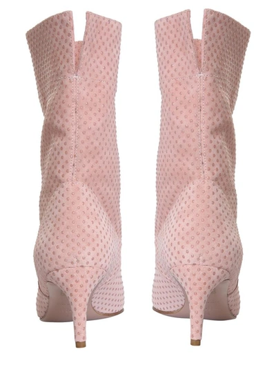 Shop Red Valentino "softies" Ankle Boots In Nude