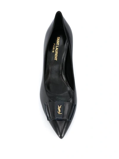 Shop Saint Laurent With Heel Black