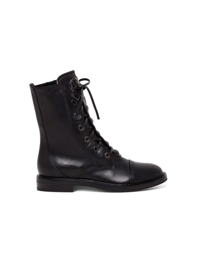Shop Casadei Lace Up Ankle Boots In Black