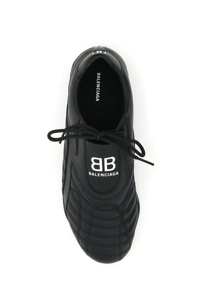 Shop Balenciaga Zen Sneakers In All Black Logo White