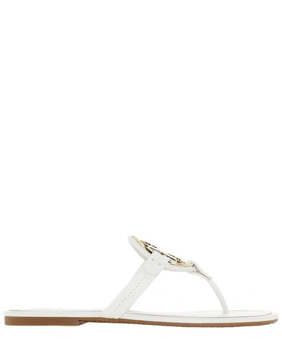 Shop Tory Burch "metal Miller" Sandals In White