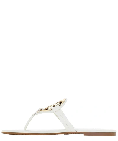 Shop Tory Burch "metal Miller" Sandals In White