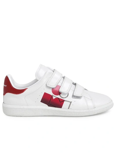 Shop Isabel Marant White Brownsy Sneakers