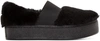 Opening Ceremony 'cici Curly' Genuine Shearling Platform Sneaker (women) In Black