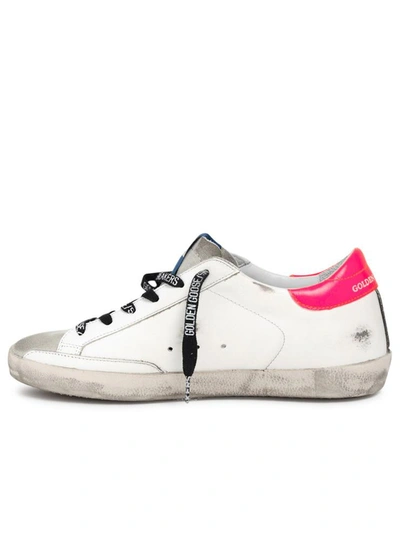 Shop Golden Goose White Superstar Classic Sneakers