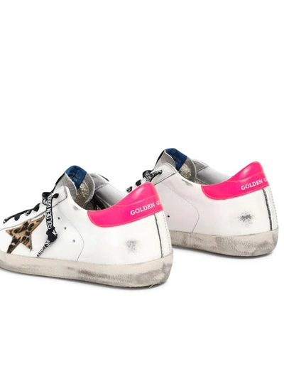Shop Golden Goose White Superstar Classic Sneakers