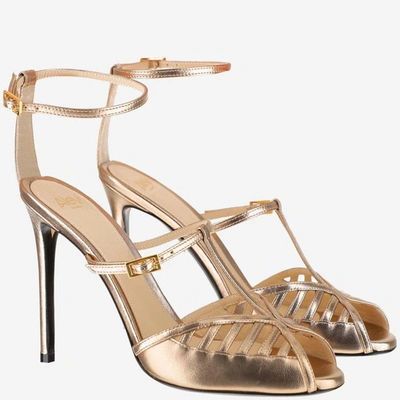 Shop Alevì Alevi With Heel In Shine Sand