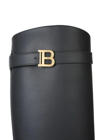 Shop Balmain Royce Boots In Black