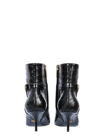 Shop Dolce & Gabbana Boots With Logo In Black