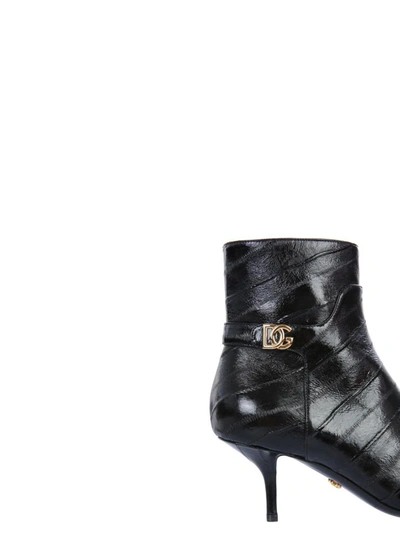 Shop Dolce & Gabbana Boots With Logo In Black