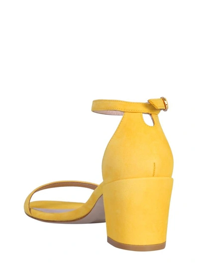 Shop Stuart Weitzman Simple Sandal In Yellow