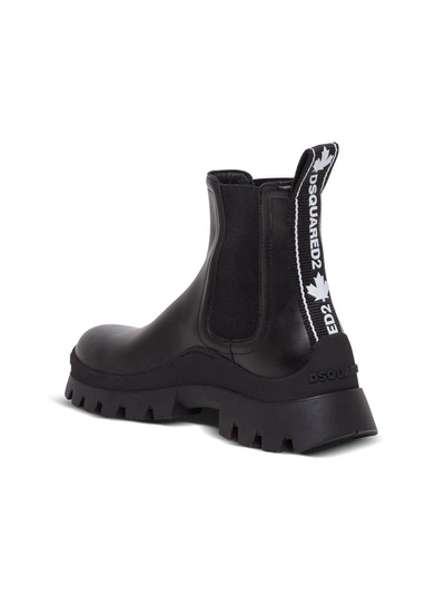 Shop Dsquared2 Beatles Tank Tape Ankle Boots In Black