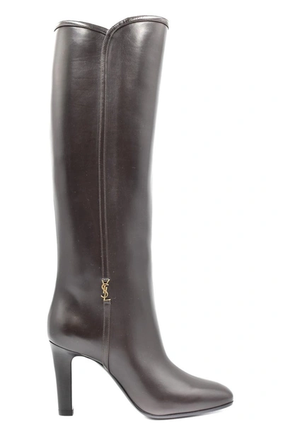 Shop Saint Laurent Boots In Mocaccino