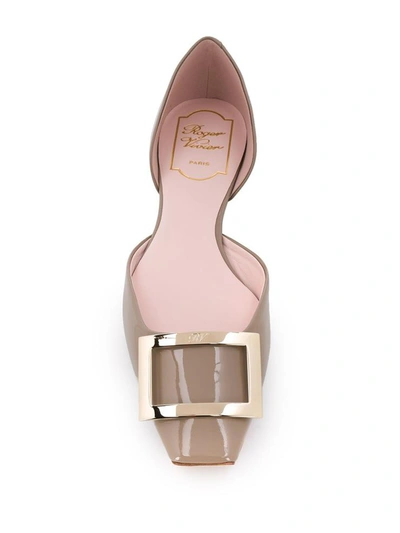 Shop Roger Vivier Flat Shoes Beige