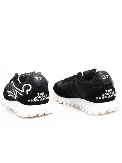 Shop Marc Jacobs Black The Jogger Sneakers