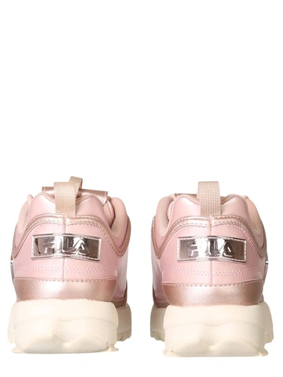 Fila Disruptor Metallic Sneakers In Pink