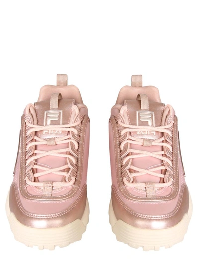 Fila Disruptor Metallic Sneakers In Pink