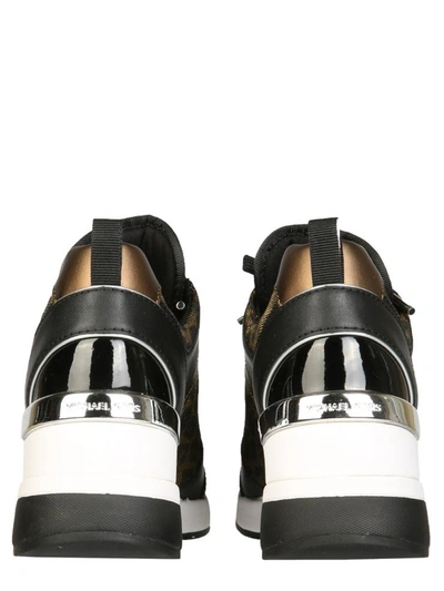 Shop Michael Michael Kors Georgie Sneakers In Black