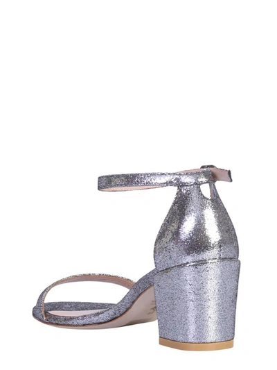 Shop Stuart Weitzman Simple Sandal In Silver