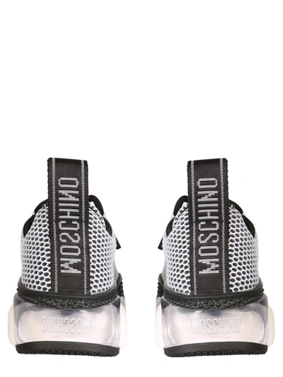 Shop Moschino "bubble Teddy" Sneakers In Black