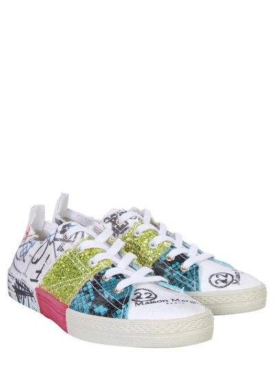 Shop Maison Margiela Patchwork Sneakers In Multicolour