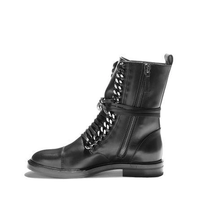 Casadei 'rock' Chain Trimmed Boots In Black | ModeSens