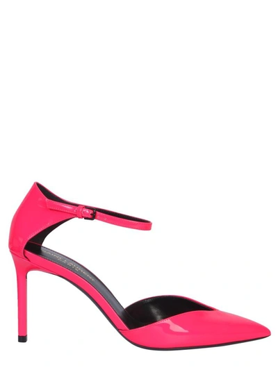 Shop Saint Laurent Anja D'orsay Pumps In Fuchsia